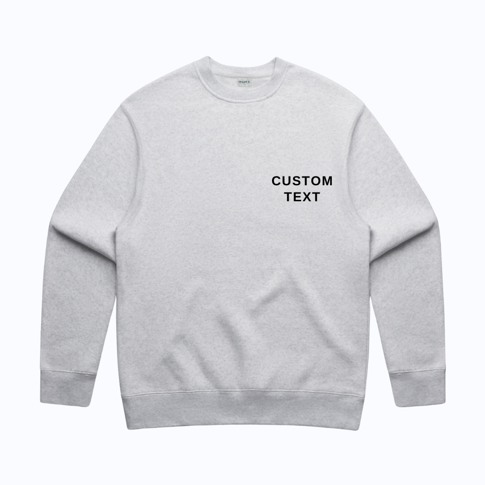 Custom sales crewneck sweater